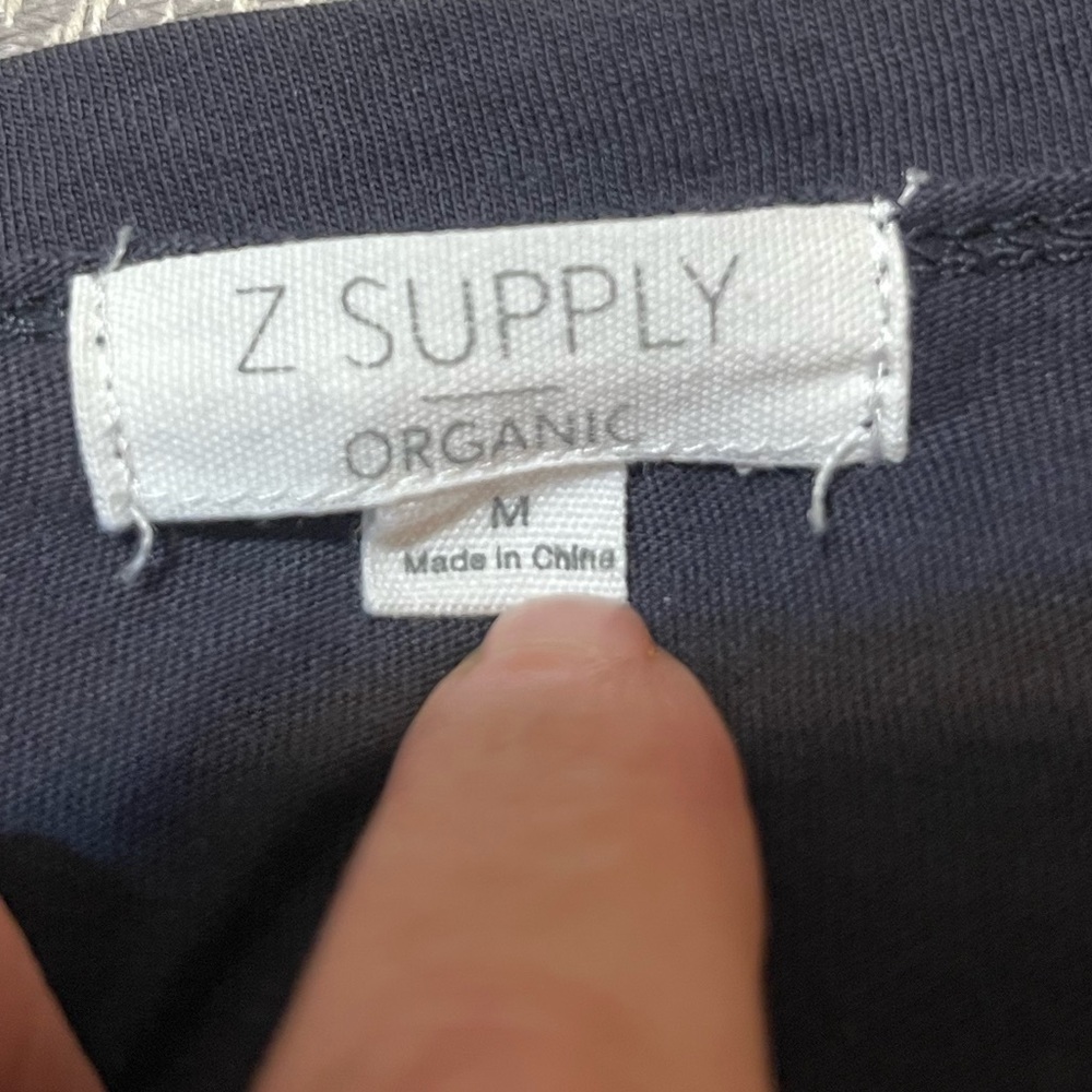 Z Supply organic cotton t-shirt dress. Color: Graphite. Size Medium. EUC. - Picture 8 of 9